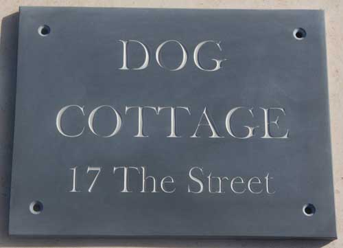 Slate Address Sign