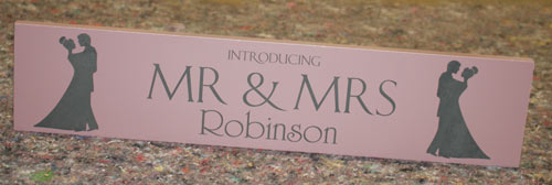 Slate top table sign