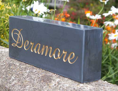 Thick Slate House Sign