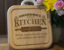Personalised cutting boards and chopping boards