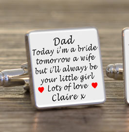 Father of the Bride Cufflink
