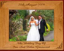 Personalised Oak Photo Frame