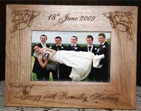 Personalised wooden photo frames