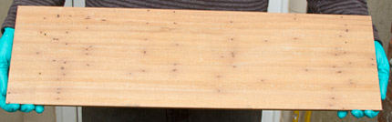 Balau backing board