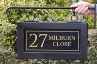 Hanging house sign Hanging house sign