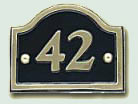 B4 Arch top house number