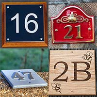 House number signs House number signs