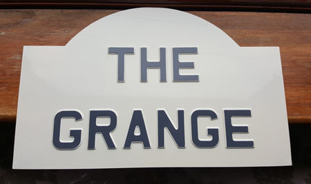 Embossed Enameled Aluminium House Signs