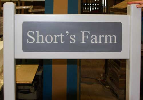 Beautiful entrance sign for large house or farm