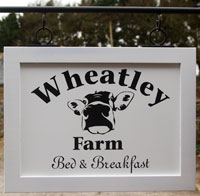 Traditional painted framed signs Traditional painted framed signs