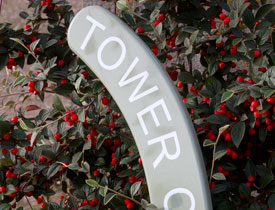 Hockey stick sign coated in coach enamel for extra durabilty Hockey stick sign coated in coach enamel for extra durabilty