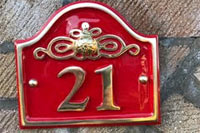 B16 - House sign or house number - Maximum of 7 characters.