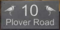 slate house sign with silver lettering slate house sign with silver lettering