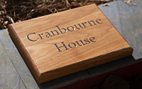 Wooden house sign. Wooden house sign.