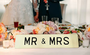 Vintage style name plates