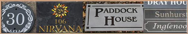 Slate Home Signs