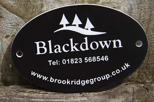 1.6mm Engraved Plaque - Black with white engraved text
