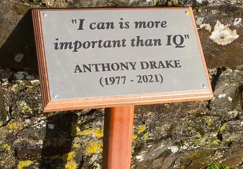 At The Sign Maker we have a good range of tree stakes Brass Plaque on a Tree Stake