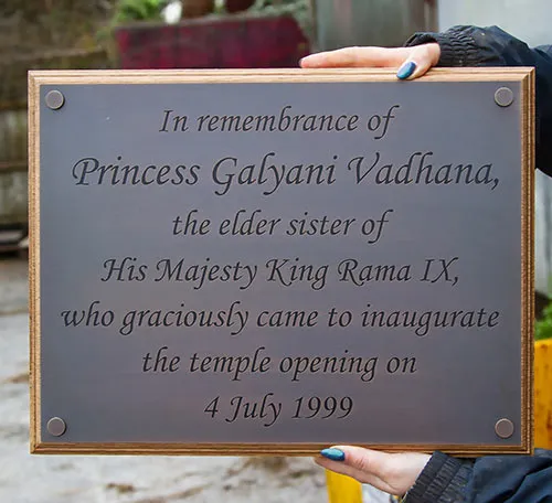 Engraved Brass with Bronzed Effect