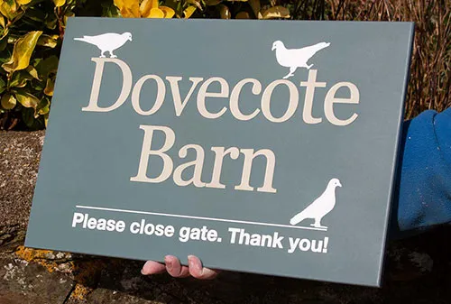 Corian House Sign - Colour Verdant