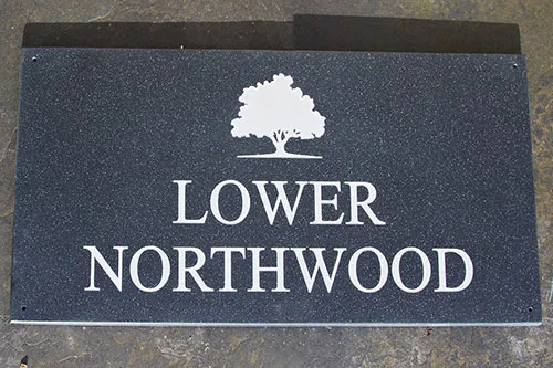 Corian House Sign