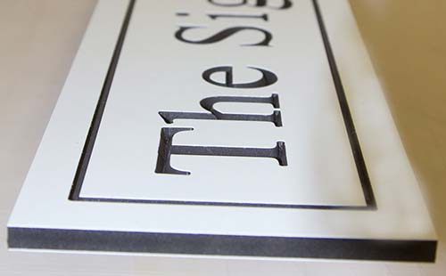  Deep Engraved PVC  Sign