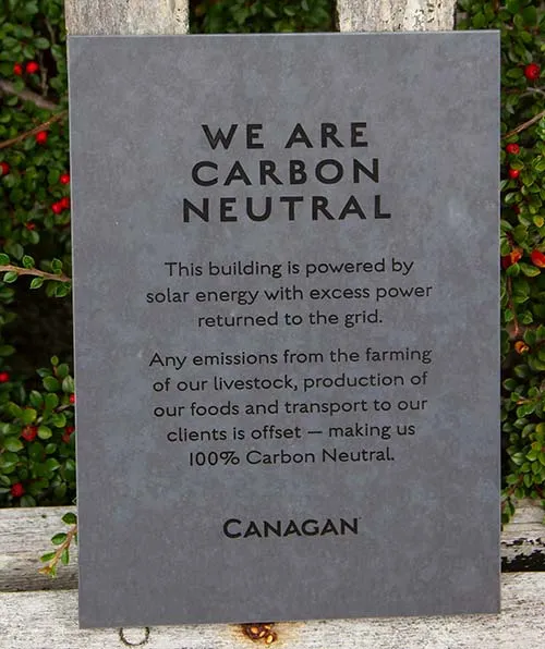 We are carbon neutral