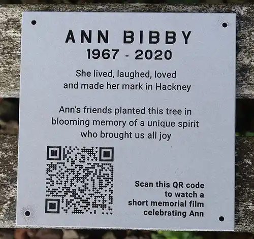 Pewter Paperstone Plaque with QR Code