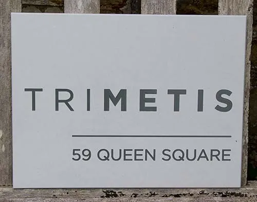 Wonderful material for engraved signs - very low maintenance Polygood House Sign