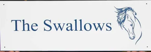 The Swallows Acrylic Laminate Plaque