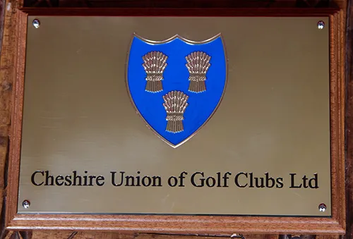 Two colour engraved plaque