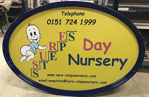 Oval Sign Printed Panel