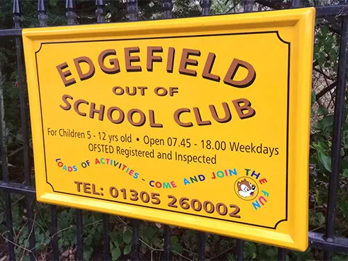 Rectanular GRP Signage