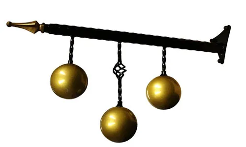 Pawn Broker Hanging Sign