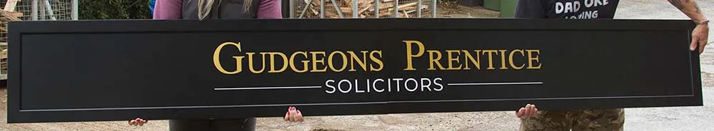 This sign was made in two pieces Painted Shop Front Sign