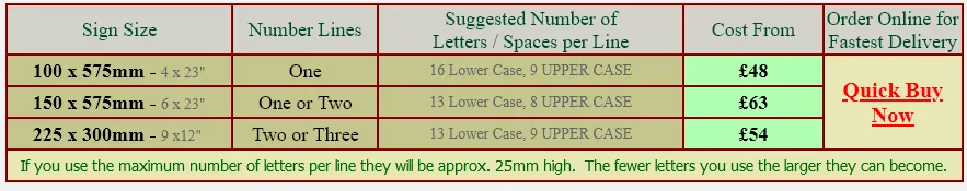 Rustic Slate Price List