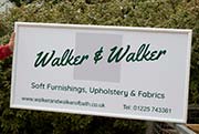 Aluminium ladder sign with bullnose edge.