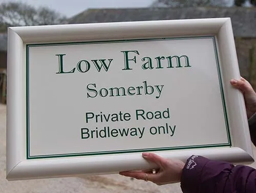 Aluminium Sign Board with Bullnose Edging