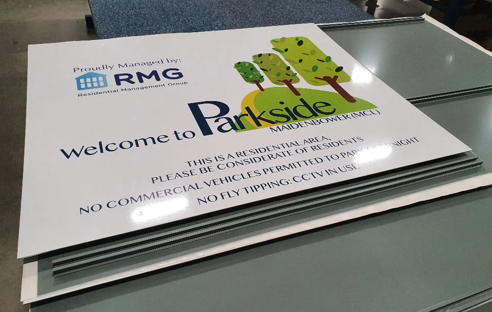 Full Colour Aluminium Panel with Channels