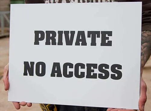 Private Acess Sign