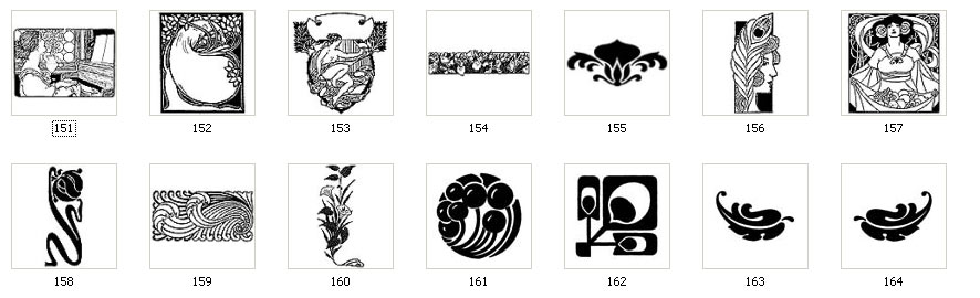 Art Nouveau motifs