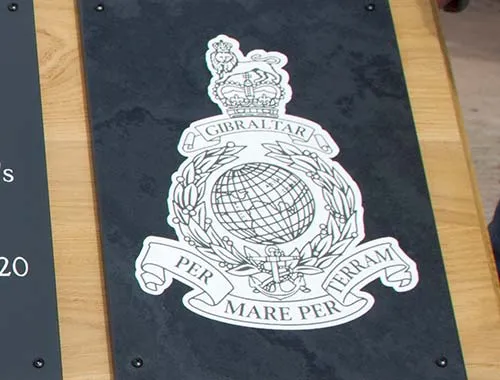 This is a great technique for detailed images Painted and Laser Etched