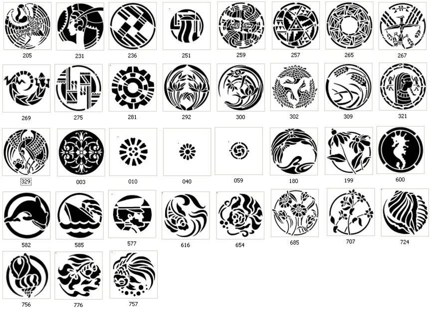 A variety of round designs