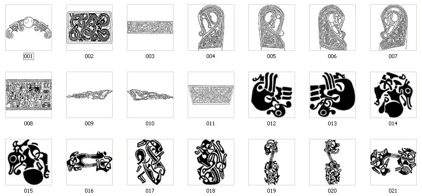 Authentic viking designs