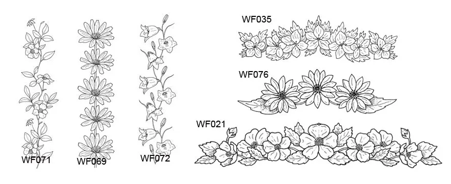 A selection of wild flower images