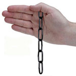 4mm Black plated chain