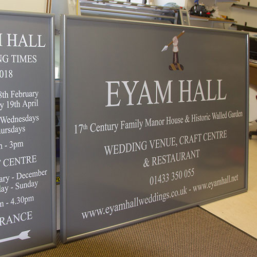 Solid Aluminium signs crafted at The Sign Maker. 