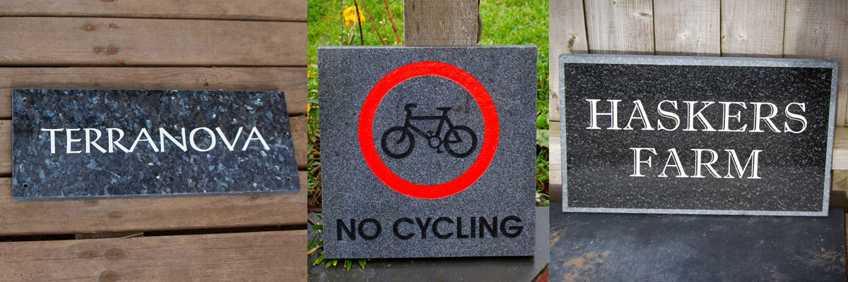 HIgh-quality granite signs for homes and business in coastal locations.