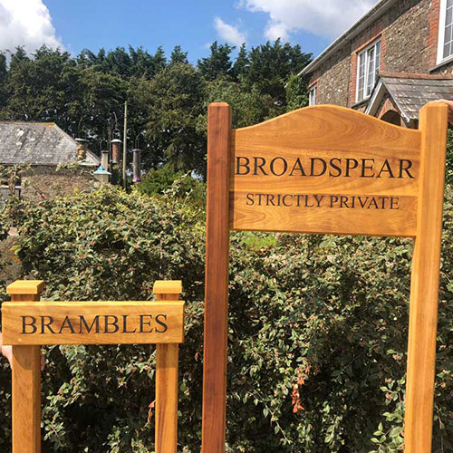 Beautiful Natural wooden signs crafted by The Sign Maker.