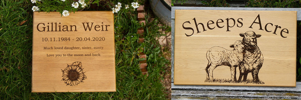 Traditional, high-quality oak signs crafted at The Sign Maker. 